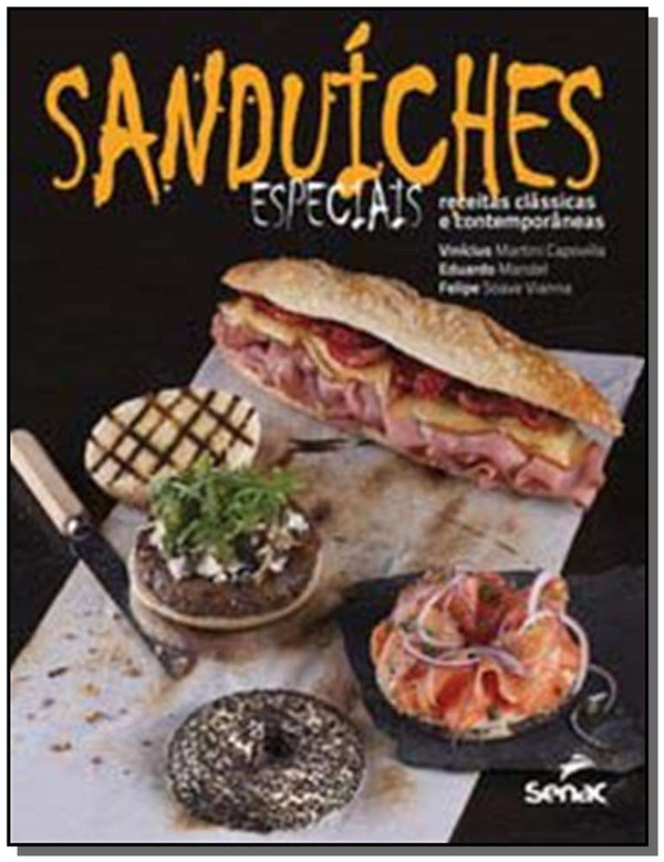 Capa do livro Sanduíches Especiais, de Capovilla; Mandel; Vianna