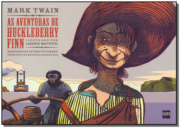 Capa do livro Aventuras de Huckleberry Finn, as, de Mark Twain