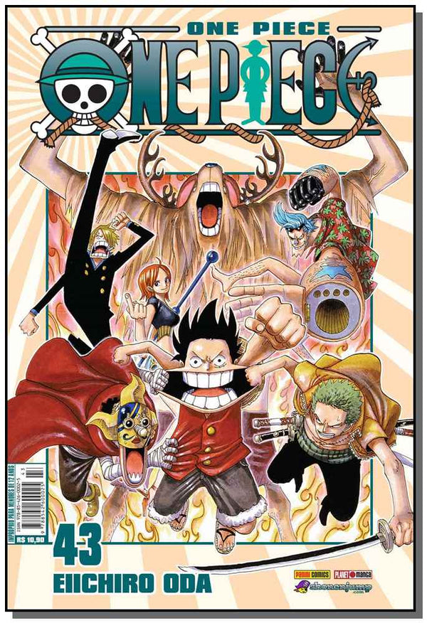 Capa do livro One Piece Vol. 43, de Eiichiro Oda