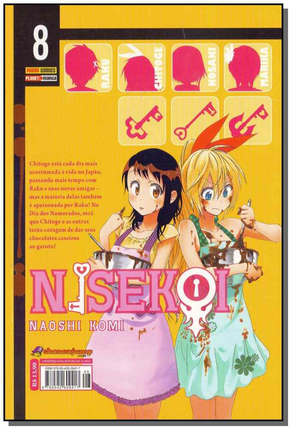 Capa do livro Nisekoi - Vol. 08, de Naoshi Komi