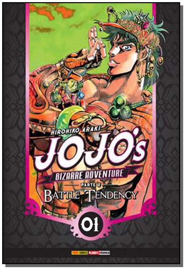 Capa do livro Jojo's Bizarre Adventure 2 - Battle Tendency Vol.01, de Hirohiko Araki