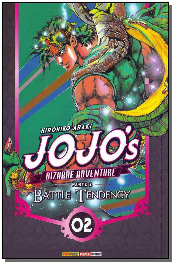 Capa do livro Jojo's Bizarre Adventure 2 - Battle Tendency - Vol. 02, de Hirohiko Araki