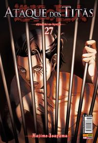 Capa do livro Ataque dos Titãs - Vol. 27, de Isayama; Suzukaze; Shiki; Shibamoto