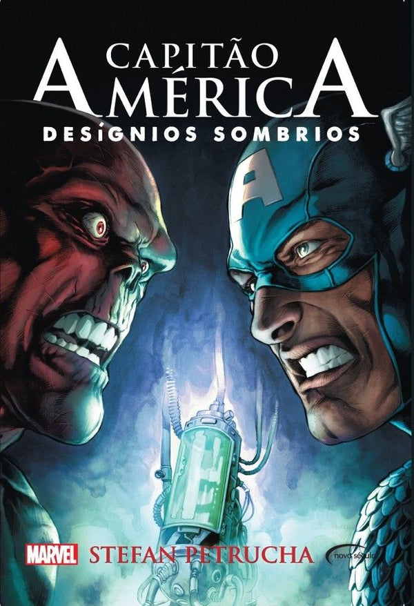 Capa do livro Capitão América Desígnios Sombrios, de Stefan Petrucha