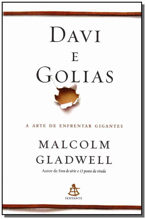 Capa do livro Davi e Golias, de Malcolm Gladwell