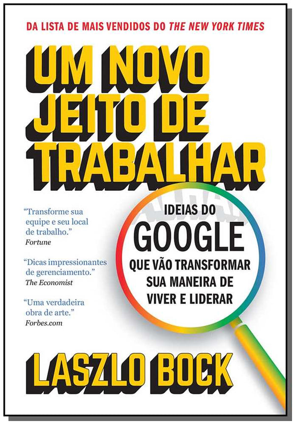 Capa do livro Um Novo Jeito de Trabalhar, de Laszlo Bock