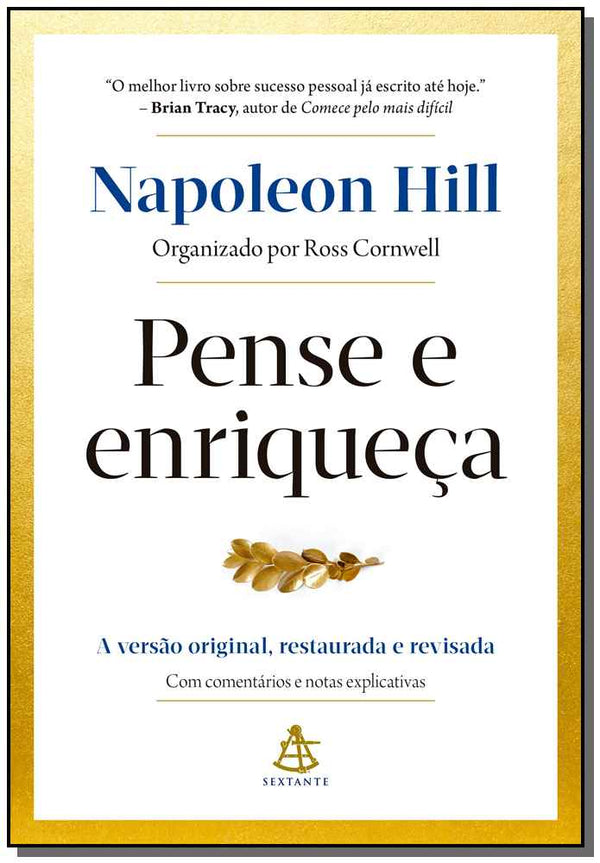 Capa do livro Pense e Enriqueça, de Napoleon Hill