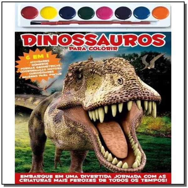 Capa do livro Dinossauros para Colorir, de Editora On-Line