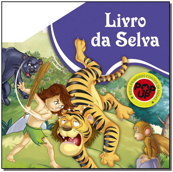 Capa do livro Livro Pop-Up - Livro da Selva, de Editora On-Line