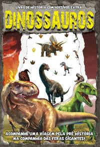 Dinossauros Livro de História com Adesivos Extra