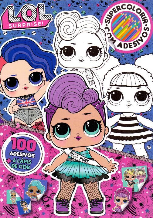 Capa do livro Lol Surprise - Super Colorir com Adesivos, de Editora On-Line