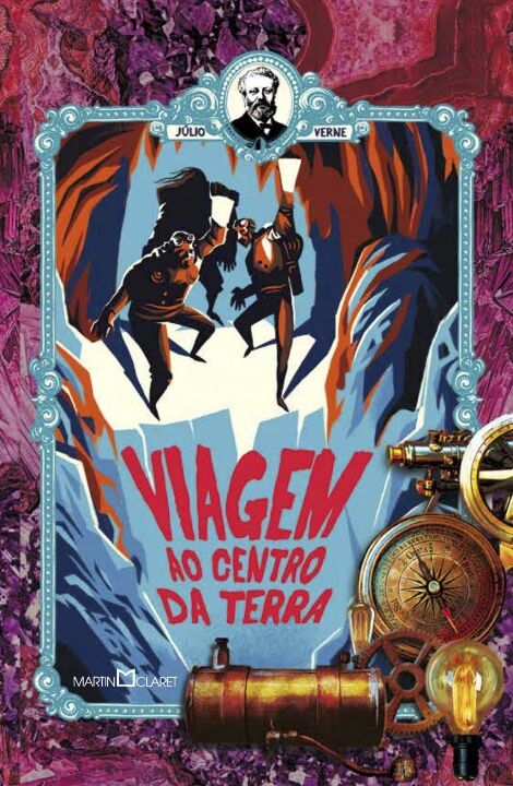 Capa do livro Viagem ao Centro da Terra, de Julio Verne