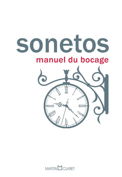 Capa do livro Sonetos, de Manuel Maria de Barbosa Du Bocage