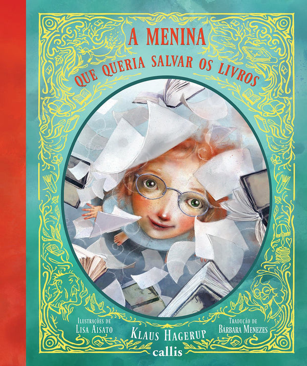Capa do livro A Menina que Queria Salvar os Livros, de Klaus Hagerup