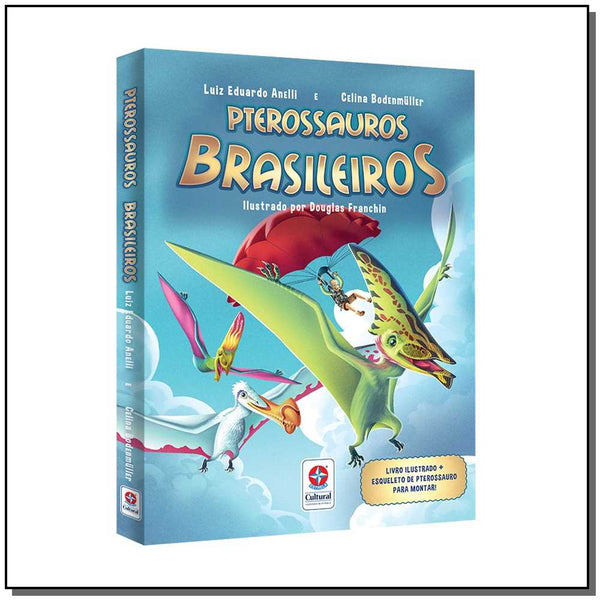 Capa do livro Pterossauros Brasileiros, de Luiz Ed. Anelli, Celina Bodenmuller