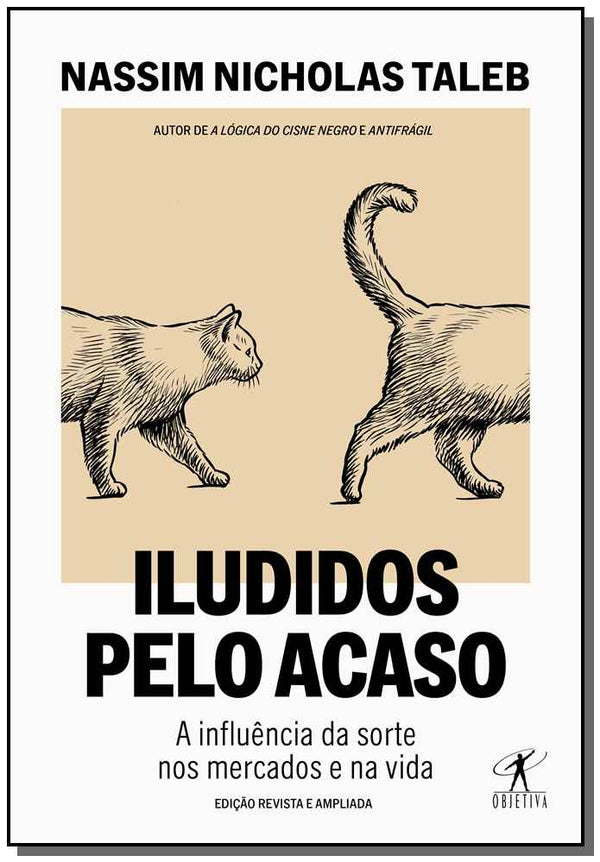 Capa do livro Iludidos Pelo Acaso, de Nassim Nicholas Taleb