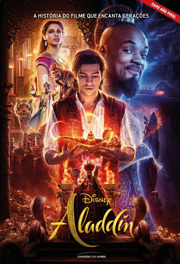 Capa do livro Aladdin - A História do Filme que Encanta Gerações, de Elizabeth Rudnick