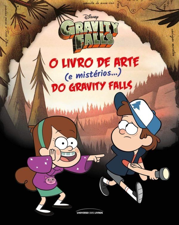 Capa do livro O Livro de Arte (E Mistérios...) do Gravity Falls, de Maria Eugenia Blanco