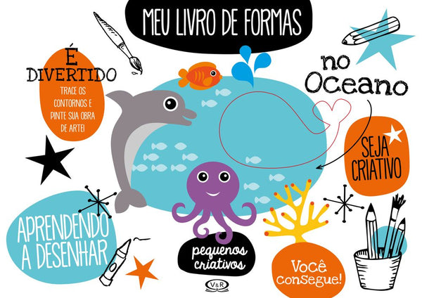 Capa do livro Meu Livro de Formas: No Oceano, de Editora Vergara e Riba