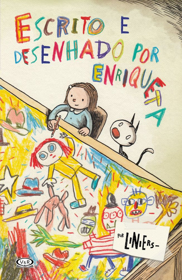 Capa do livro Escrito e Desenhado por Enriqueta, de Liniers