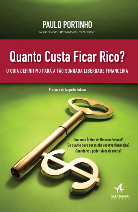 Capa do livro Quanto Custa Ficar Rico?, de Paulo Portinho