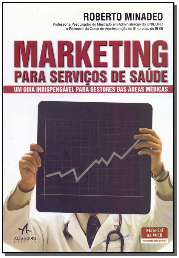 Capa do livro Marketing para Serviços de Saúde, de Roberto Minadeo