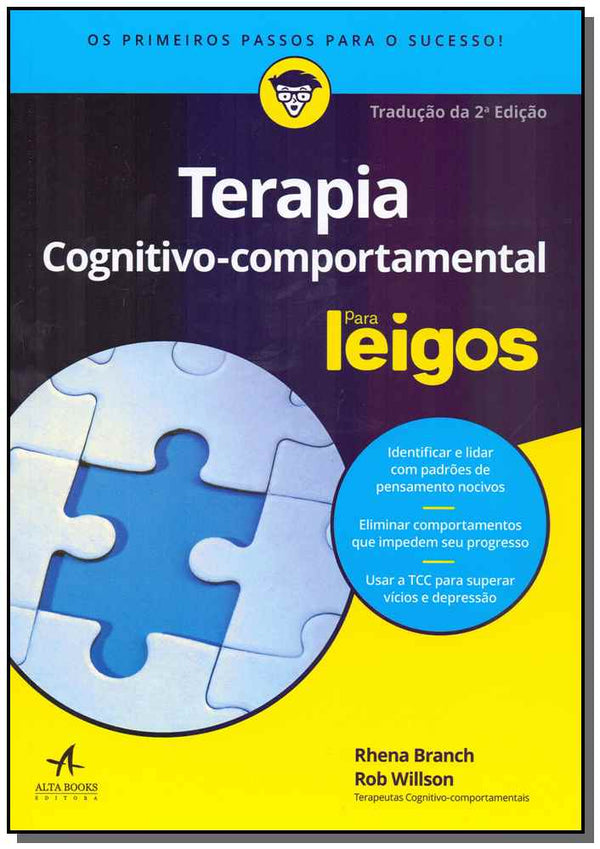 Capa do livro Terapia Cognitivo-Compotamental para Leigos - 02ed/18, de Rhena Branch, Rob Willson