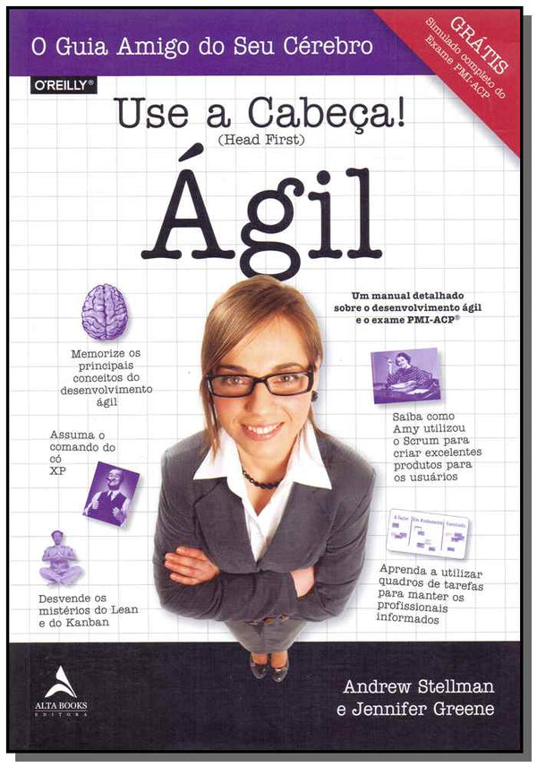 Capa do livro Use a Cabeça! Ágil, de Andrew Stellman, Jennifer Greene