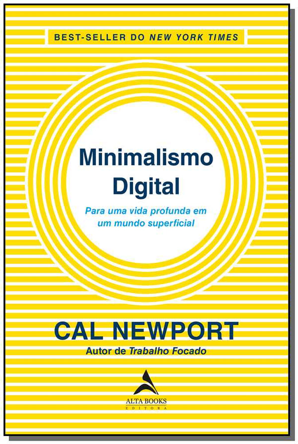 Capa do livro Minimalismo Digital, de Cal Newport