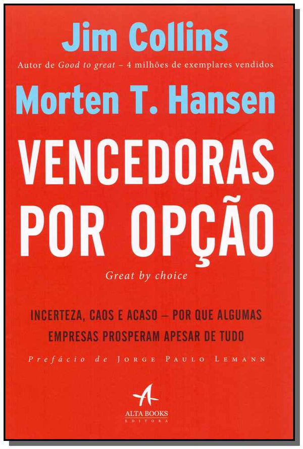 Capa do livro Vencedoras por Opção, de Jim Collins