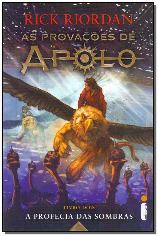 Capa do livro A Profecia das Sombras, de Rick Riordan