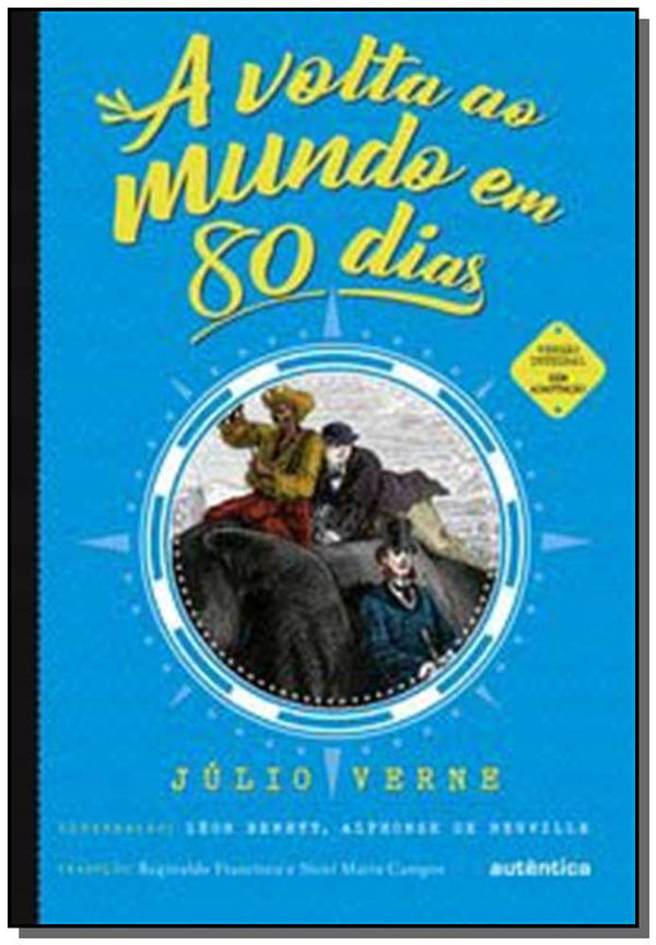 Capa do livro Volta ao Mundo em 80 Dias, a, de Julio Verne