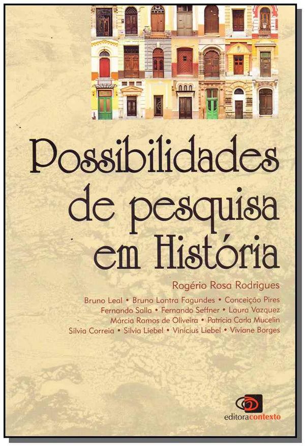 Capa do livro Possibilidades de Pesquisa em Histórias, de Rogerio Rosa Rodrigues