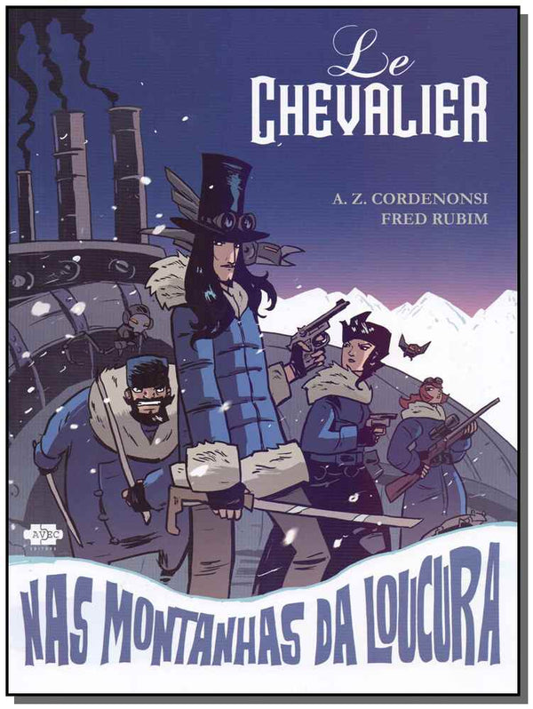 Capa do livro Le Chevalier nas Montanhas da Loucura, de Fred Cordenonsi. A. Z. e Rubim