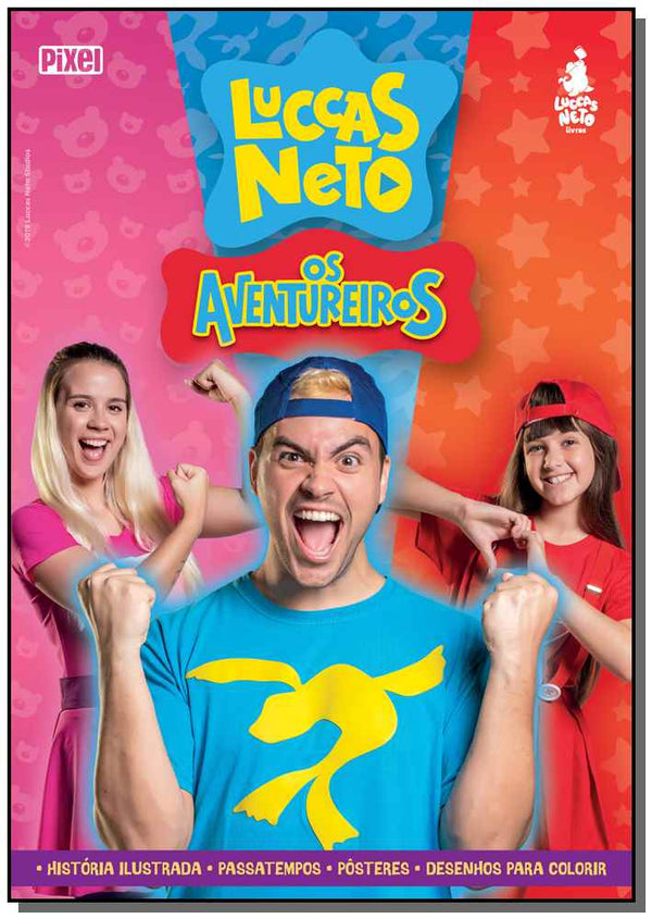 Capa do livro Luccas Neto em os Aventureiros, de Luccas Neto