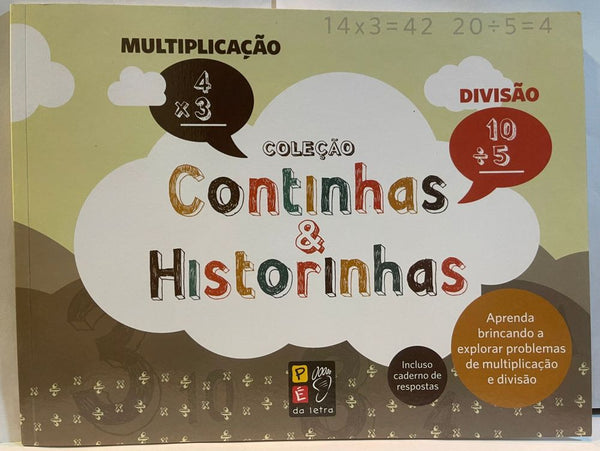 Capa do livro Continhas & Historinhas - Divisão e Multiplicação, de Editora Pe na Letra