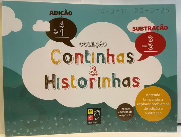 Capa do livro Continhas & Historinhas - Adição e Subtração, de Editora Pe na Letra