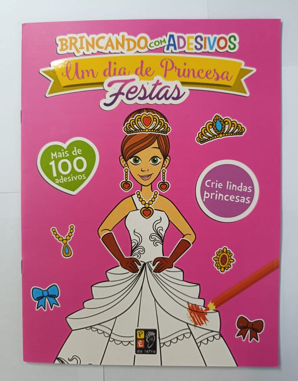 Capa do livro Um Dia de Princesa Festas, de Editora Pe na Letra