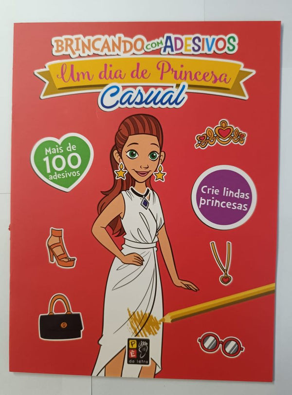 Capa do livro Um Dia de Princesa Casual, de Editora Pe na Letra