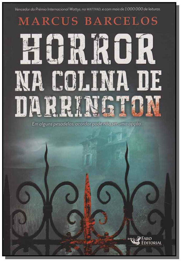 Capa do livro Horror na Colina de Darrington, de Marcus Barcelos