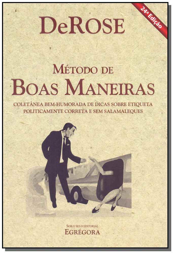 Capa do livro Método de Boas Maneiras - 24ed/15, de Derose