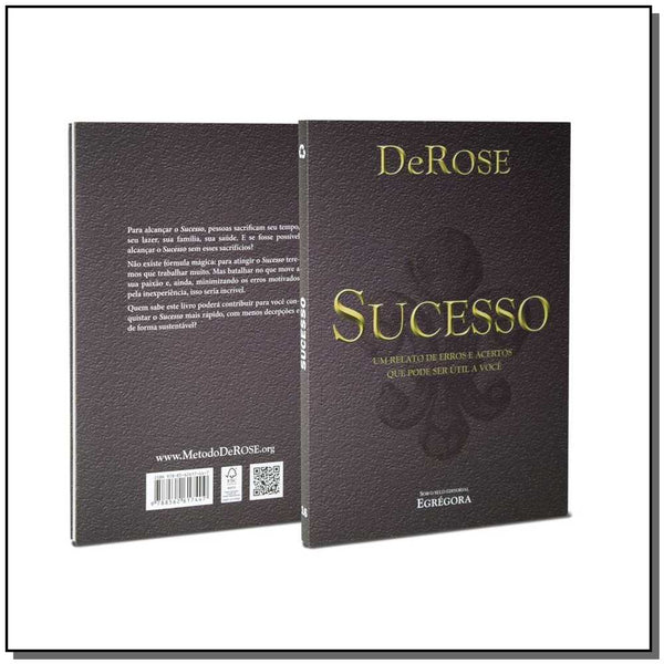 Capa do livro Sucesso: Um Relato de Erros e Acertos que Pode Ser Útil a Você, de Derose