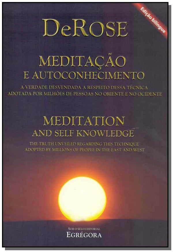 Capa do livro Meditação e Autoconhecimento - (Bilíngue), de Derose
