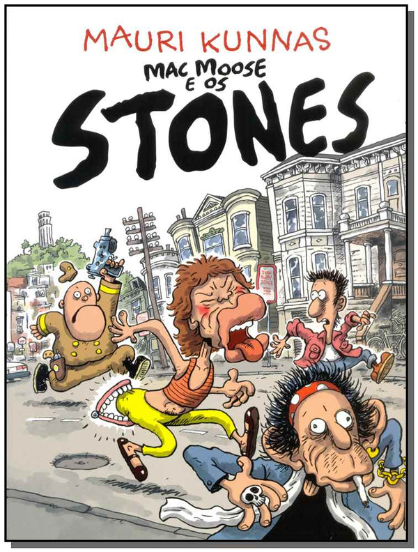 Capa do livro Mac Moose e os Stone, de Mauri Kunnas