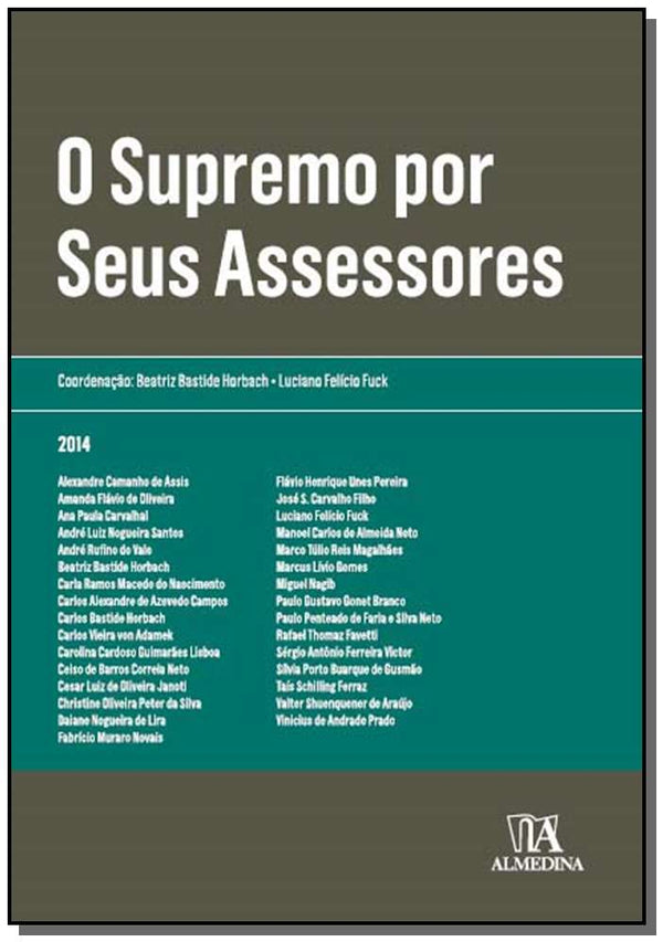 Capa do livro O Supremo por Seus Assessores, de Beatriz Horbach, Luciano Fuck