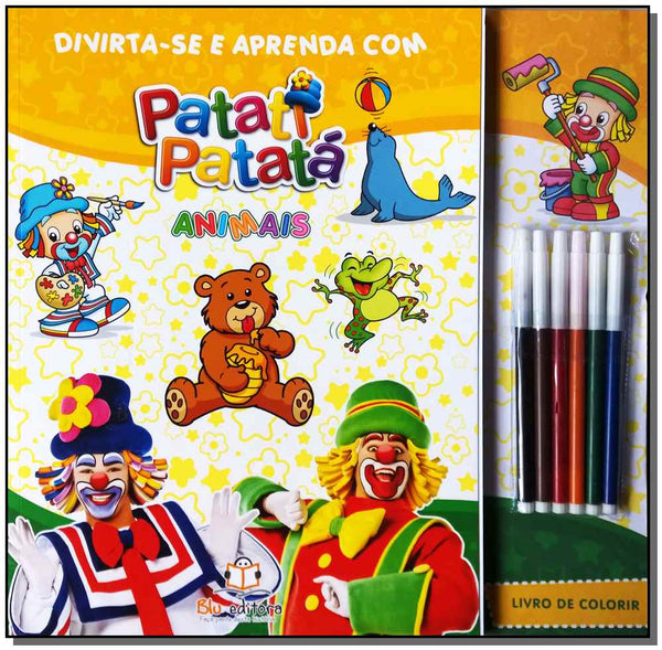 Capa do livro Divirta-Se e Aprenda com Patati Patata - Animais, de Cristina Klein