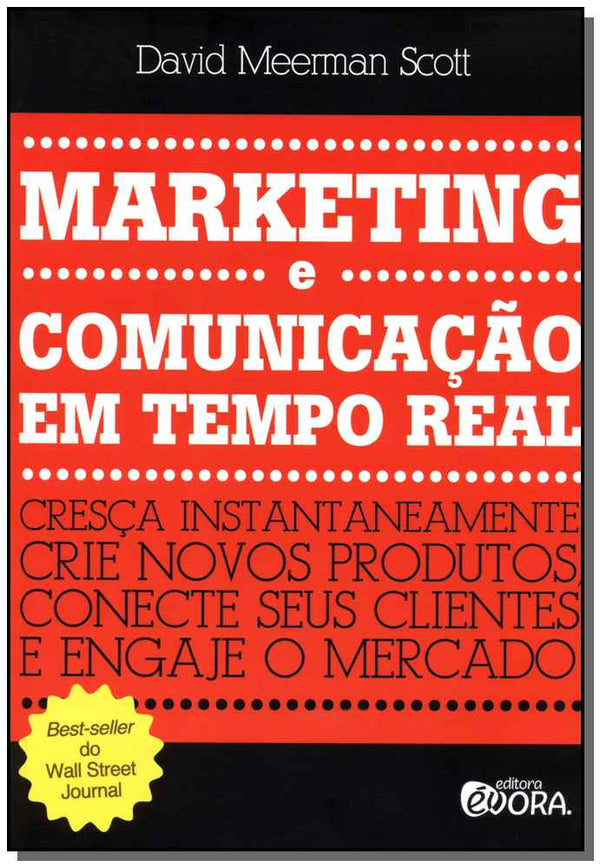 Capa do livro Marketing e Comunicação em Tempo Real, de David Meerman Scott