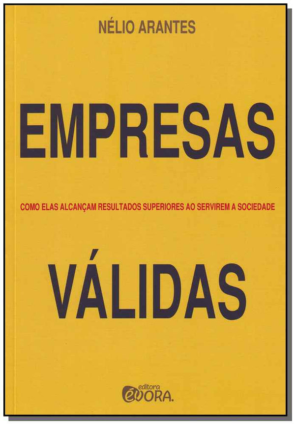 Capa do livro Empresas Válidas, de Nelio Arantes