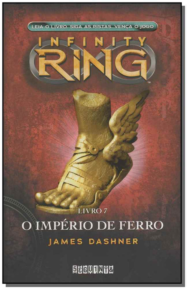 Capa do livro Infinity Ring 7 - O Império de Ferro, de James Dashner