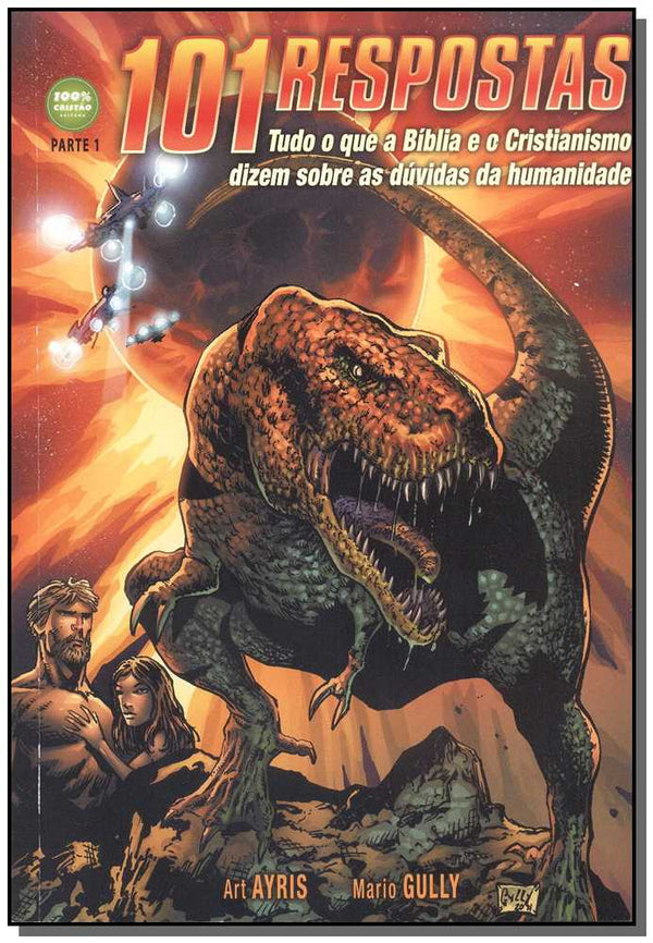 Capa do livro 101 Respostas - A Bíblia e as Dúvidas da Humanidade - História em Quadrinhos, de Art / Gully, Mario Ayris